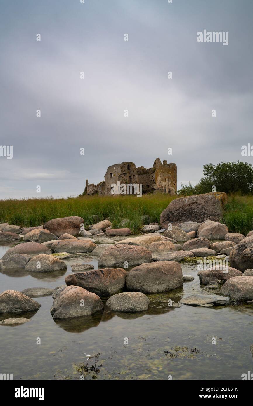 Toolse, Estonia - 11 August, 2021: view of the castle ruins at Toolse in northern Estonia Stock Photo