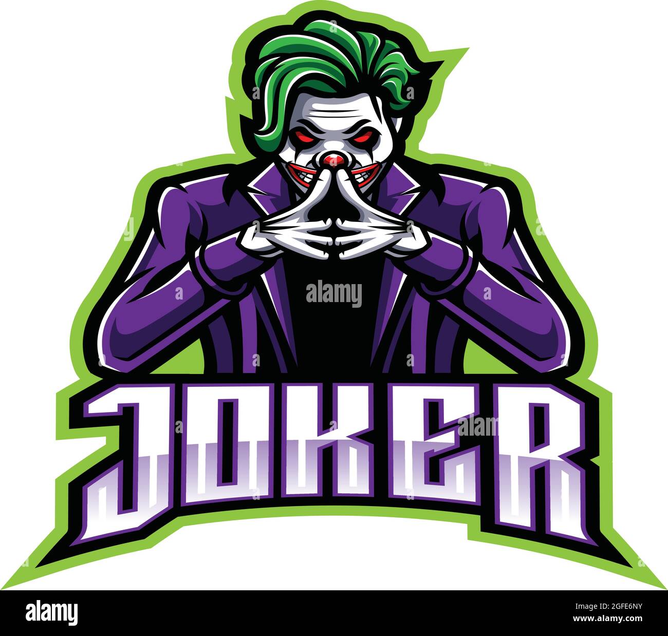 joker esport gaming mascot new mascot logo Stock Vector Image & Art - Alamy