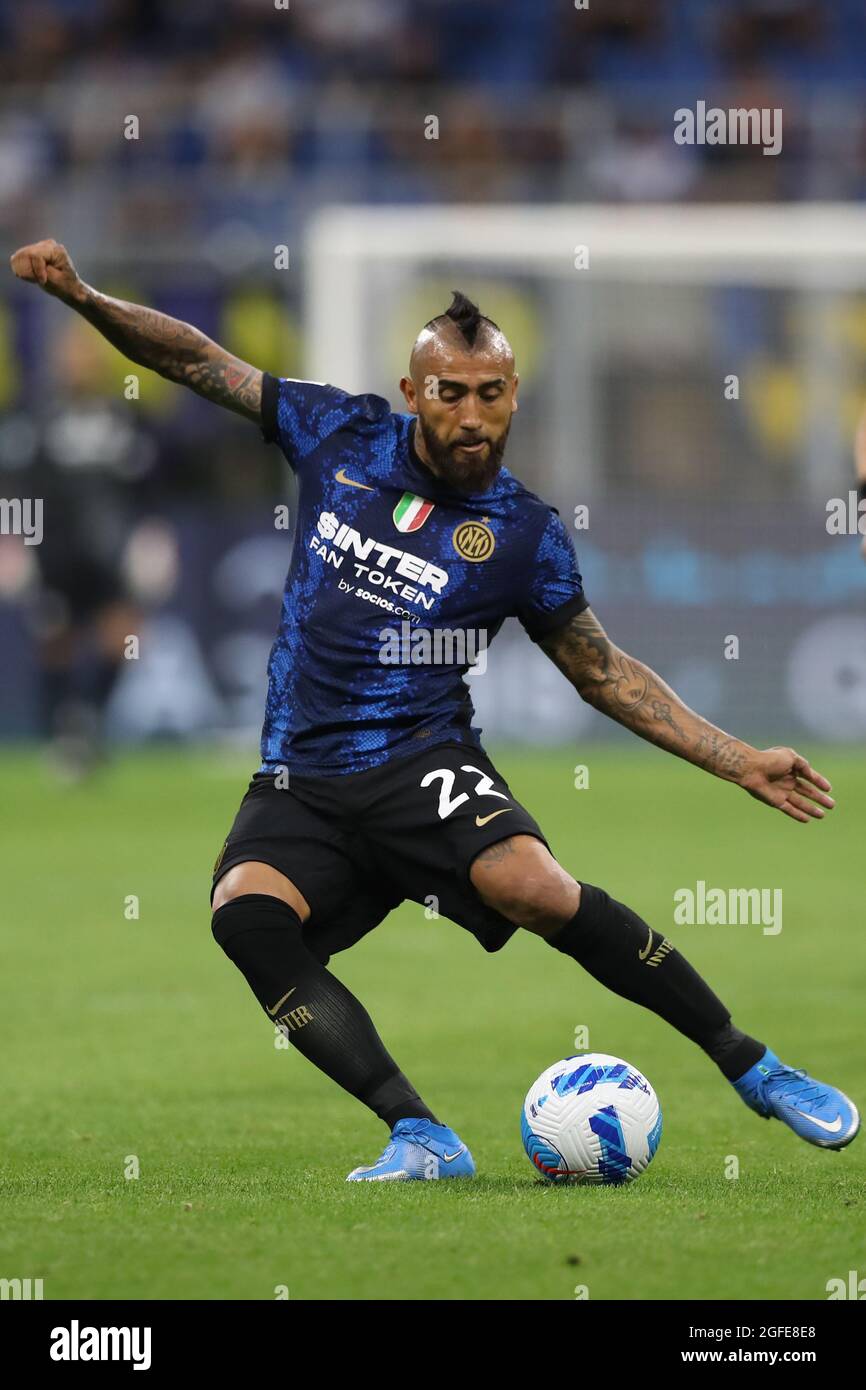 Vidal Inter Milan, Italy, 21st August 2021. Arturo Vidal of FC Internazionale ...