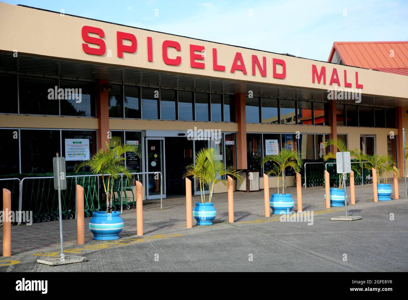 St Georges Grenada Grand Anse South St George Spiceland International Mall Stock Photo