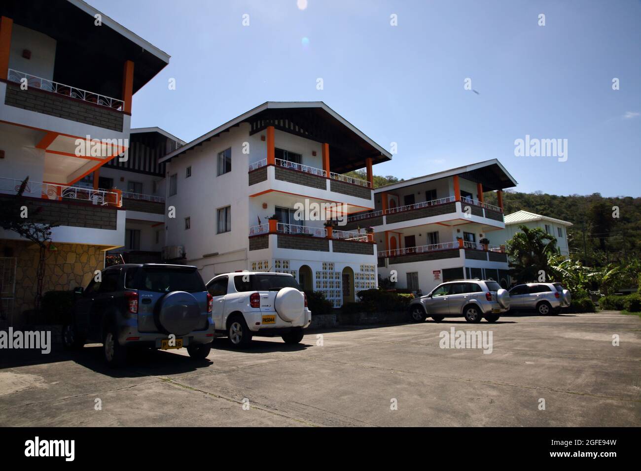 Grand Anse Grenada Mariposa Condominiums Stock Photo Alamy