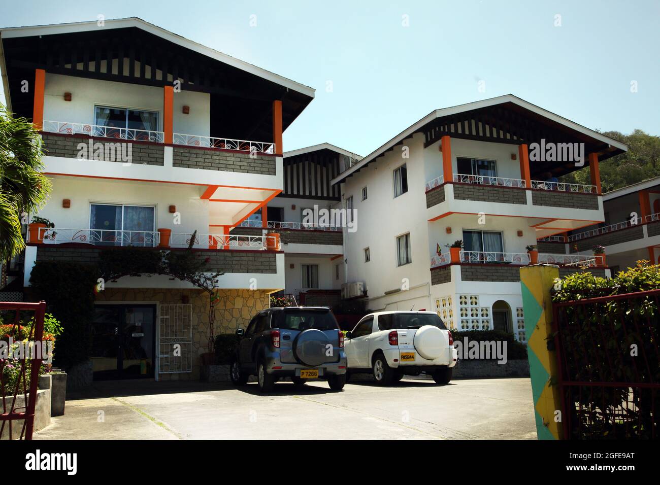Grand Anse Grenada Mariposa Condominiums Stock Photo