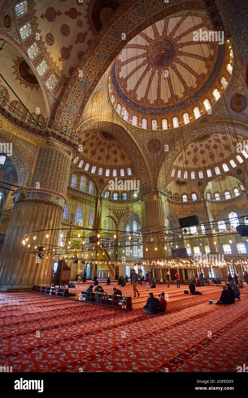 Inside Blue Mosque Istanbul