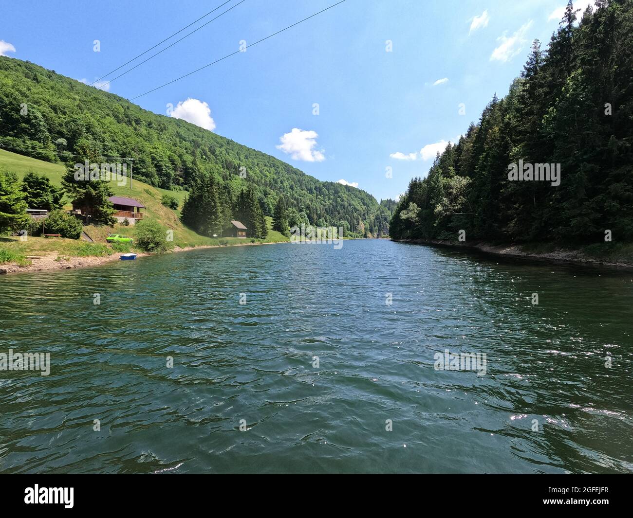A view of the Palcmanska masa water reservoir in the village of Dedinky Stock Photo
