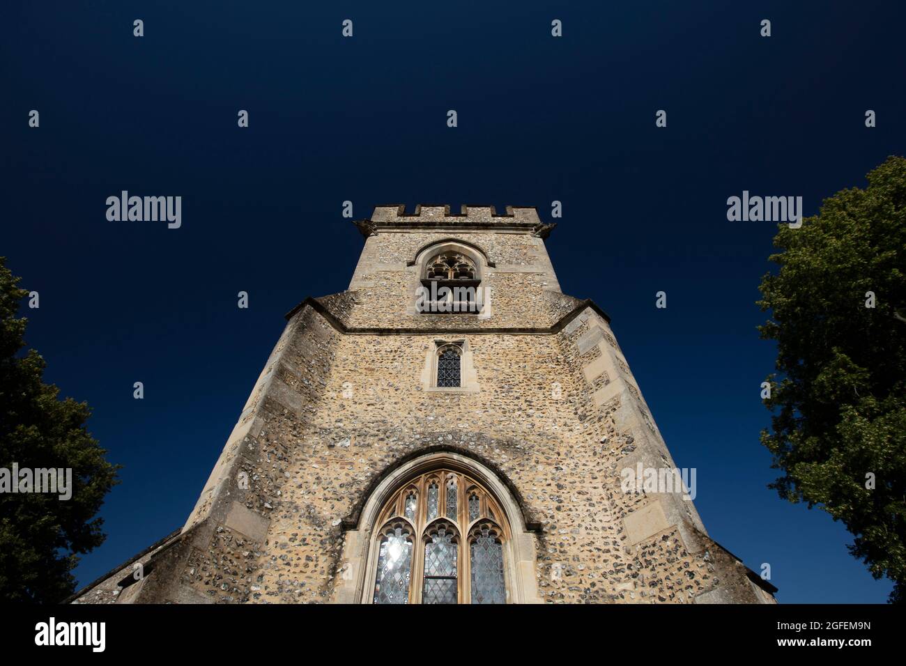 Chenies, Buckinghamshire, UK, July 2021, View of Chenies Church Stock Photo