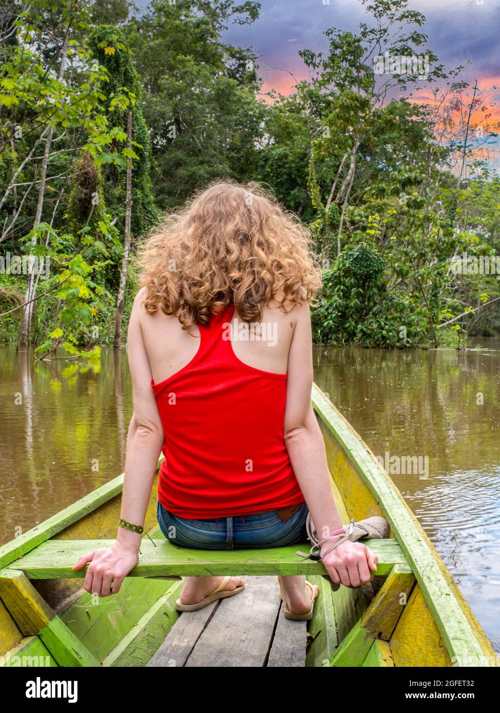 Brazil boat girl hi-res stock photography and images - Alamy