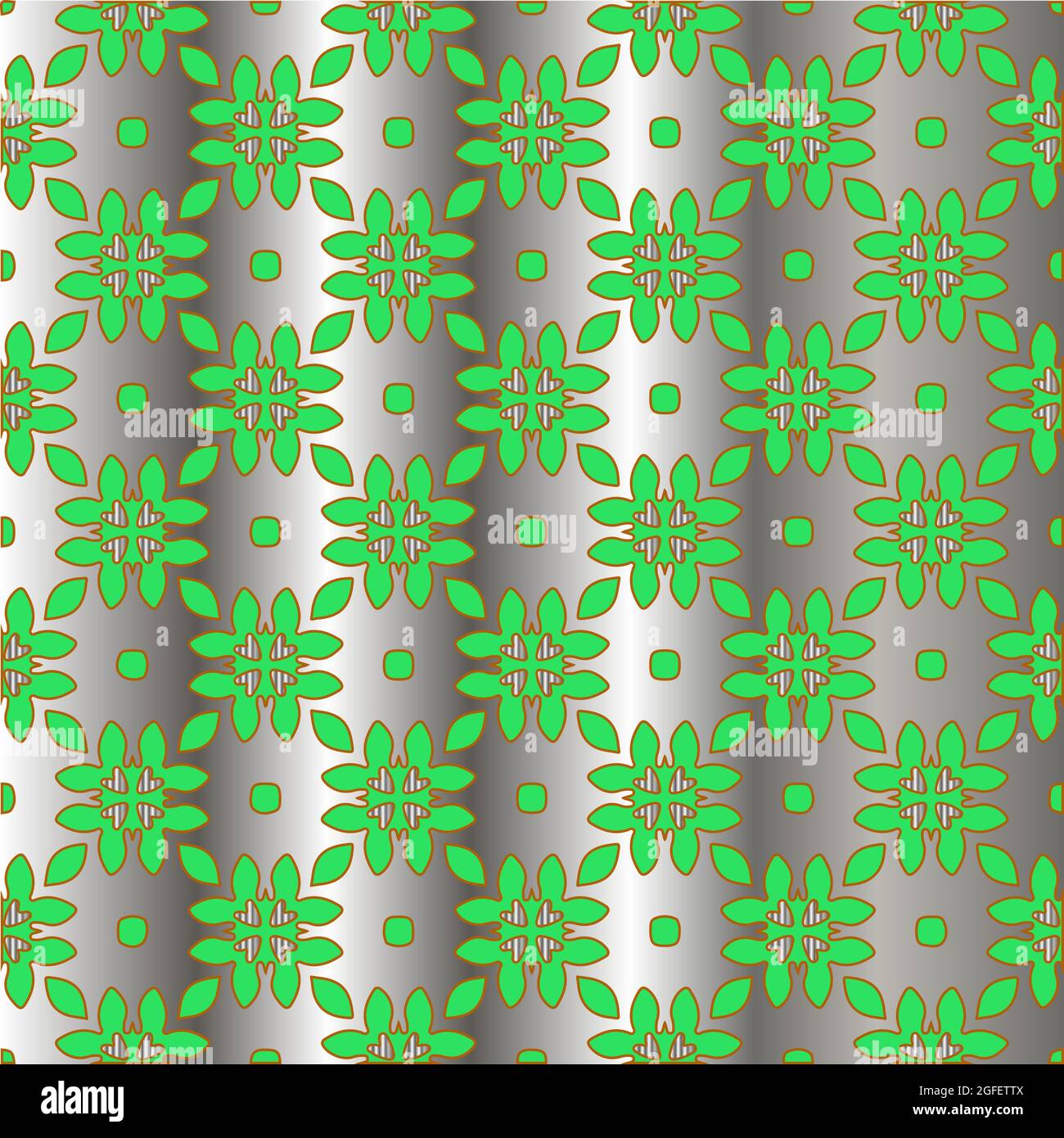 metal pattern on a green background. pattern for fabric, wallpaper ...