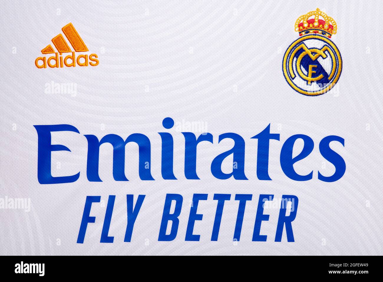 Real madrid logo jersey hi-res stock photography and images - Alamy