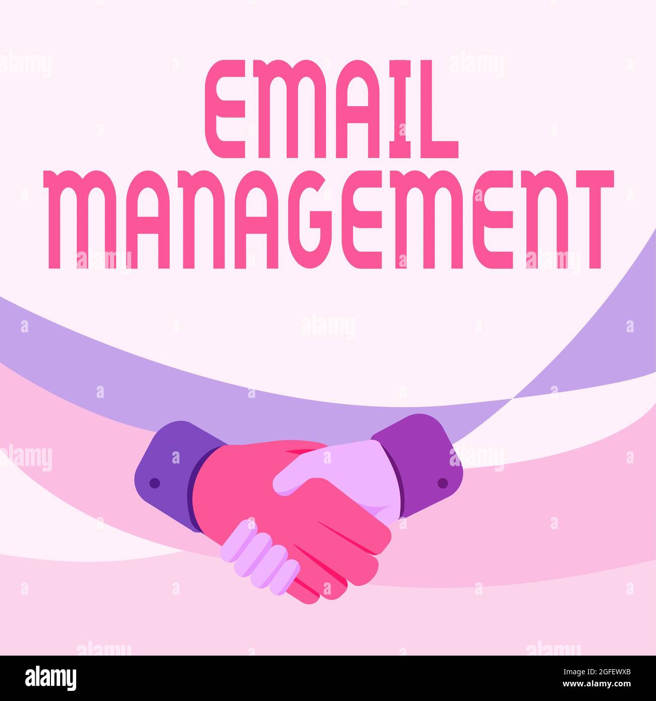 Sign displaying Email Management. Conceptual photo systematic tactic in ...