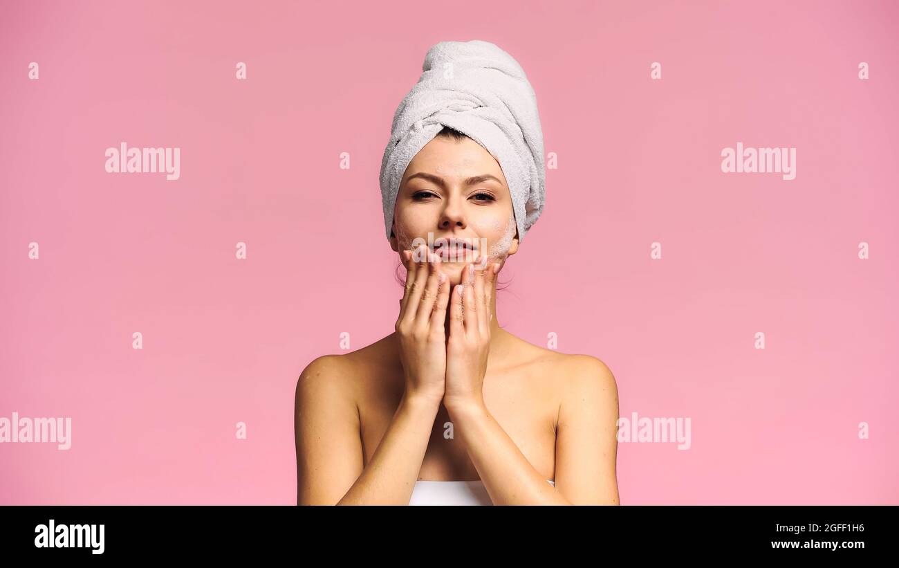 Woman body scrub orange hi-res stock photography and images - Alamy
