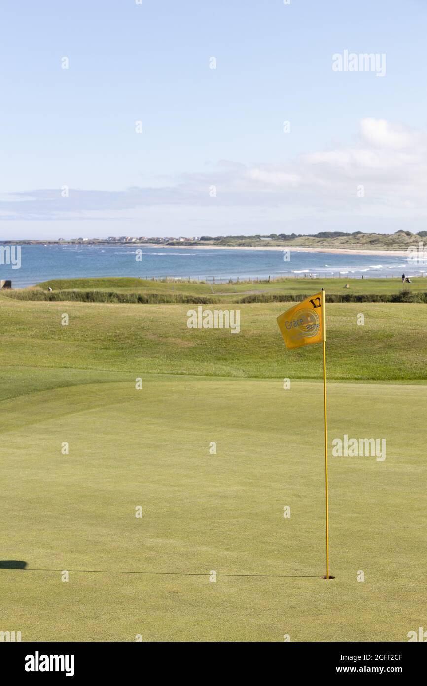 Seahouses Golf Course; Northumberland; England Stock Photo Alamy