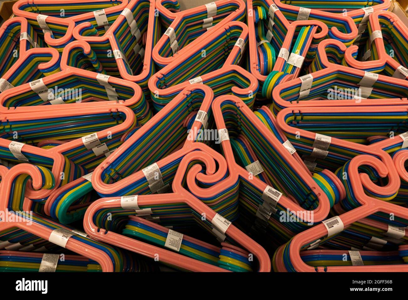 clothing hangers at IKEA store in Red Hook Brooklyn NYC Stock Photo Alamy