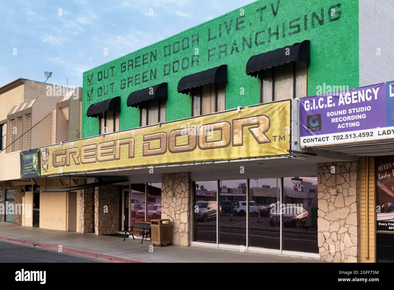 Green Door swingers club, Las Vegas, Nevada Stock Photo hq photo