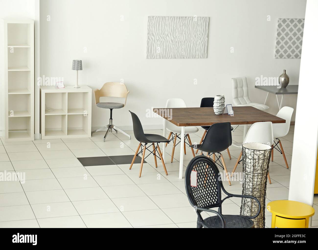 Interior of furniture store Stock Photo Alamy