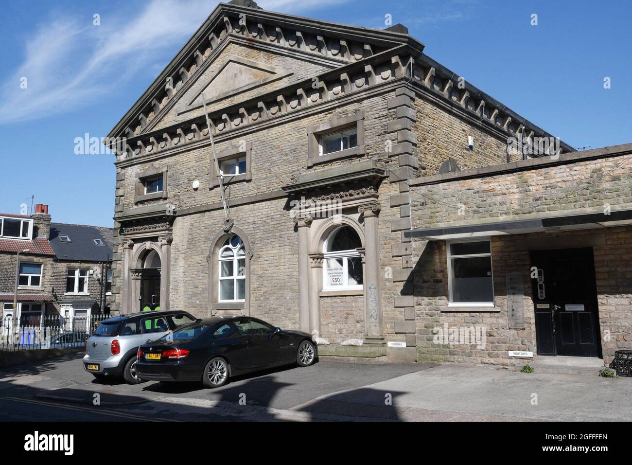 The former Cherry Tree chapel building, on Union Road Nether Edge, Sheffield england, Now a commercial property Stock Photo