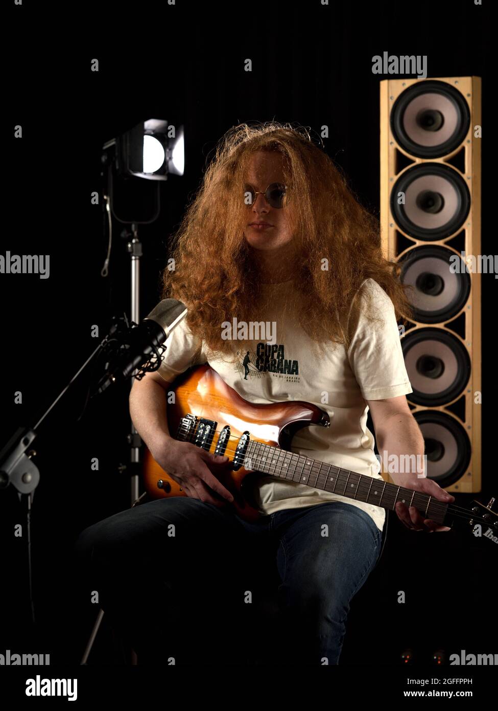 Guitar Man Stock Photo