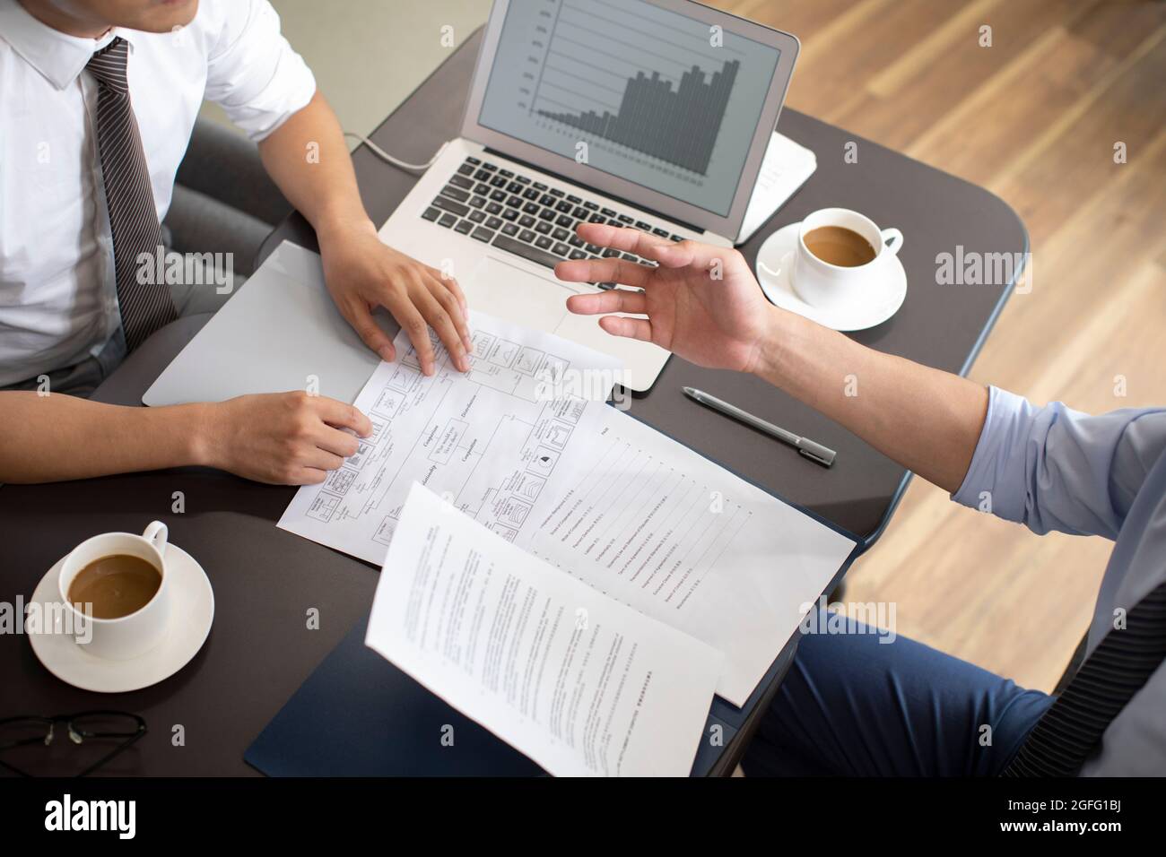 Confident businessmen having a meeting Stock Photo