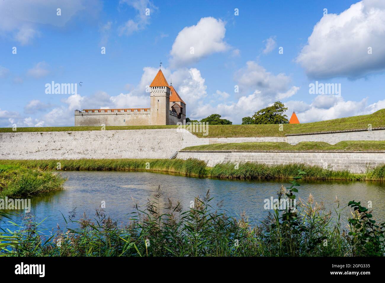 Kuressaare, Estonia - 14 August, 2021: view of the Kuressaare Episcopal  Castle on Sareema Island in Estonia Stock Photo - Alamy