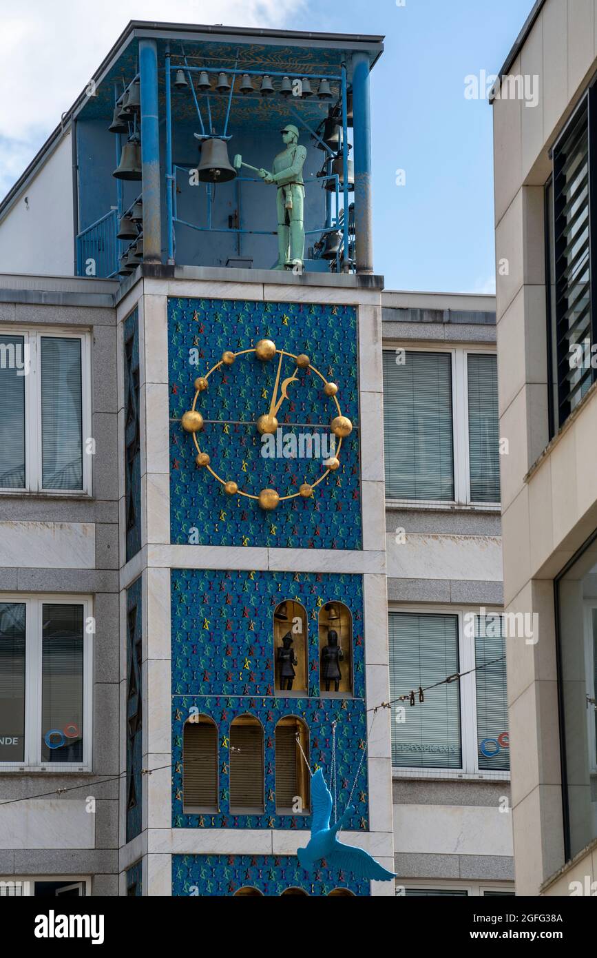 The Glockenspiel House, Chimes House, Kettwiger Straße, in the city centre of Essen, NRW, Germany Stock Photo
