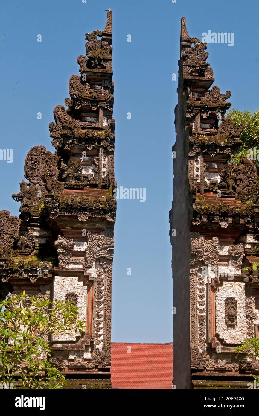 Indonesian Traditional Split gate Stock Photo