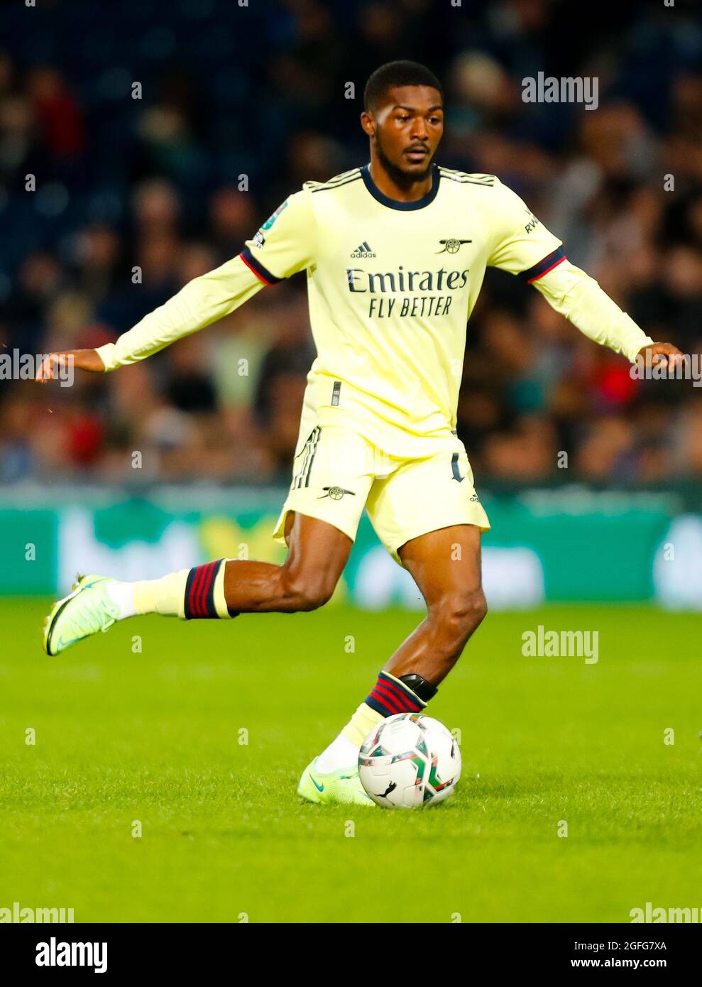 West Bromwich, West Midlands, UK. 25th August 2021; The Hawthorns, West  Bromwich, West Midlands, England; EFL Cup Football, West Bromwich Albion  versus Arsenal; Ainsley Maitland-Niles of Arsenal Credit: Action Plus  Sports Images/Alamy
