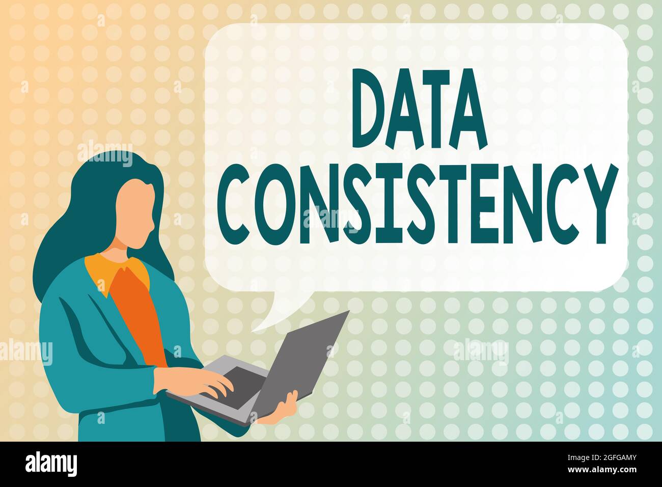 Text showing inspiration Data Consistency. Business showcase data ...