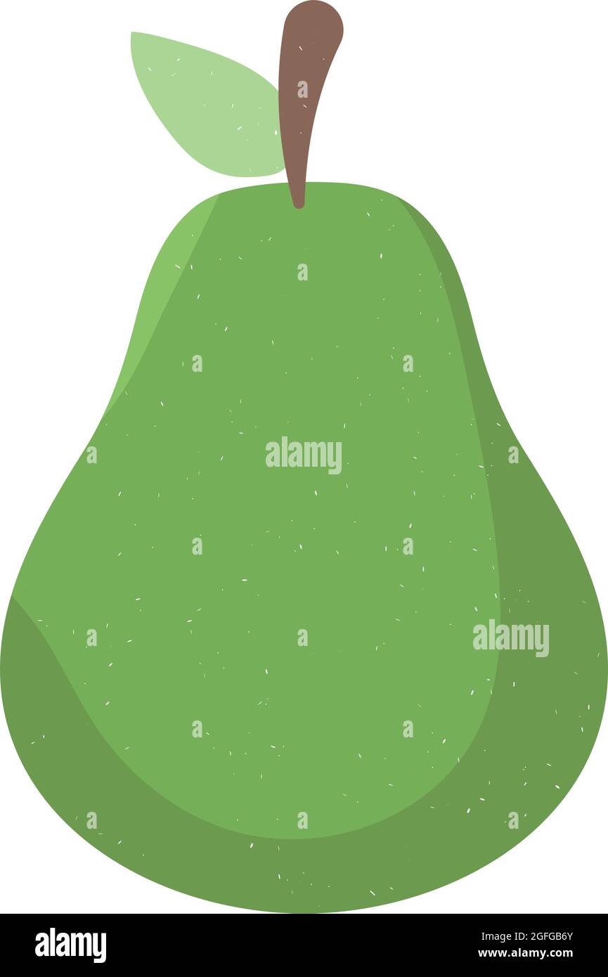 pear fruit icon on white background Stock Vector Image & Art - Alamy