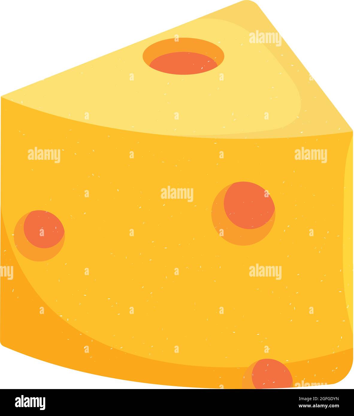 cheese slice icon on white background Stock Vector Image & Art - Alamy