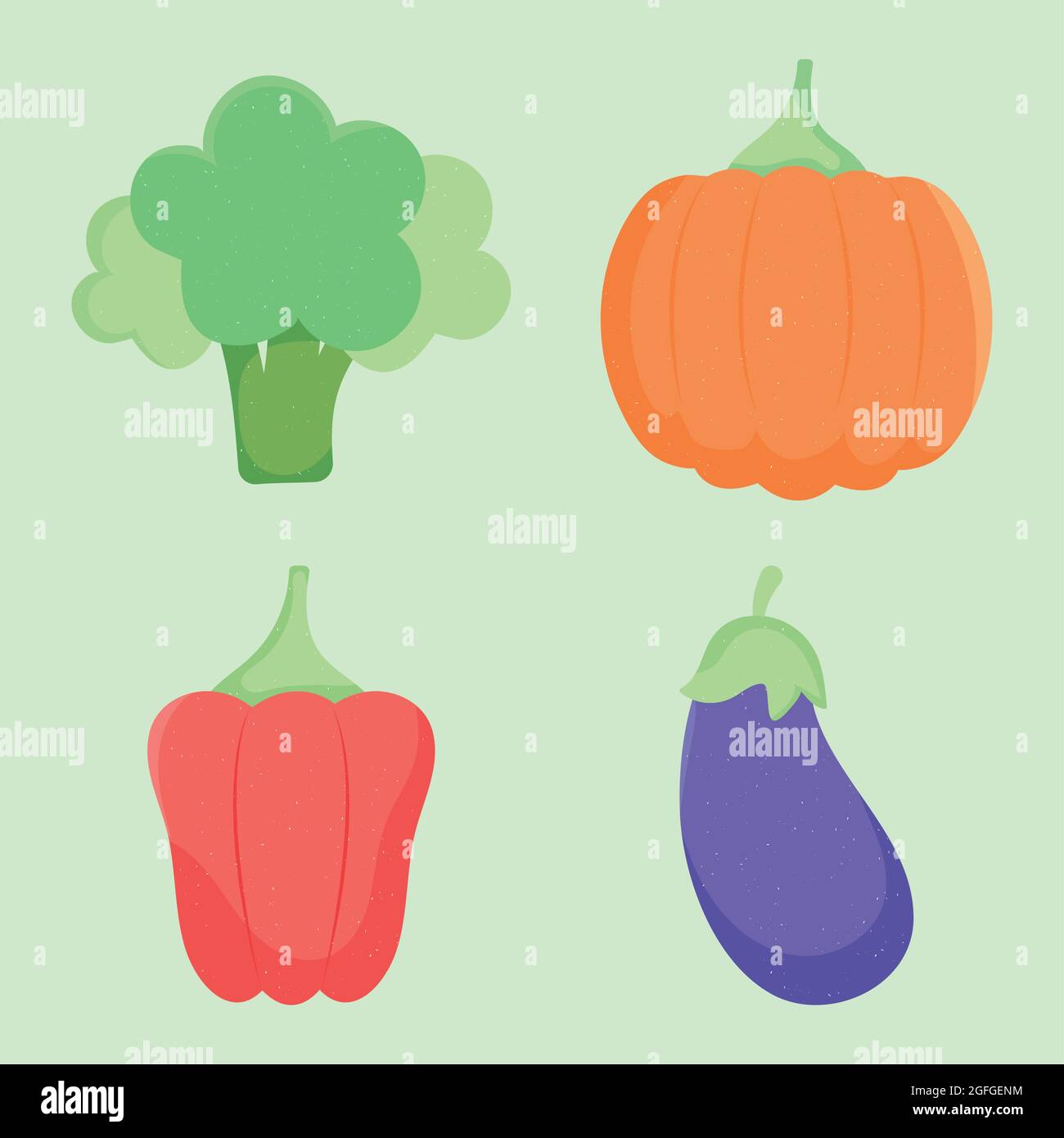 healthy vegetables icon set design Stock Vector Image & Art - Alamy