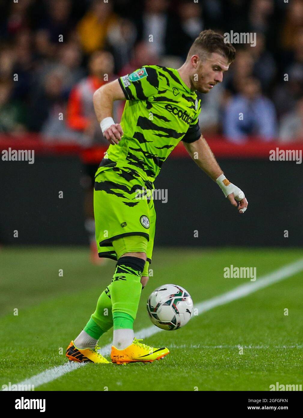 Forest Green Rovers’ Nicky Cadden in action during the Carabao Cup