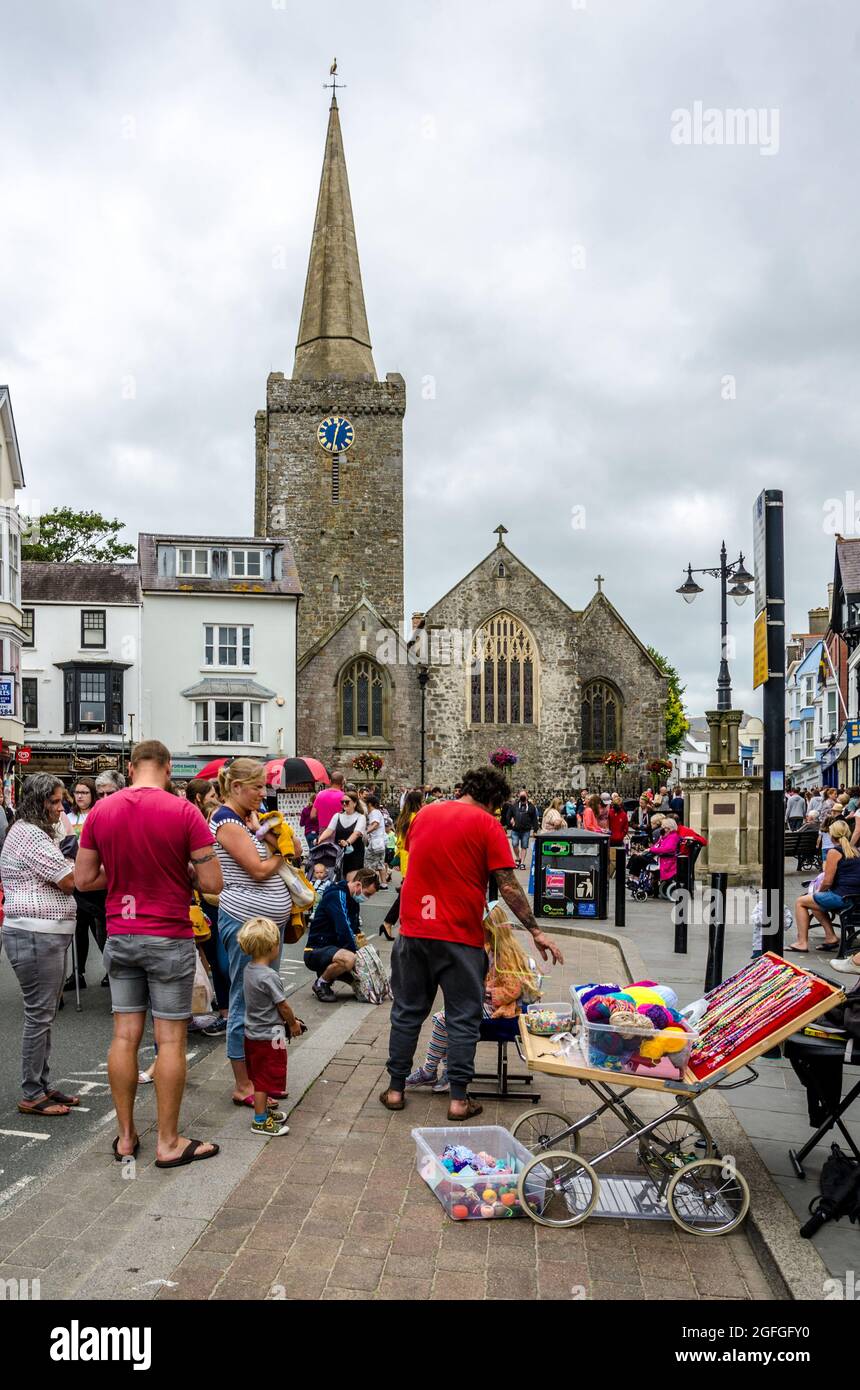 St marys church tenby pembrokeshire hires stock photography and images
