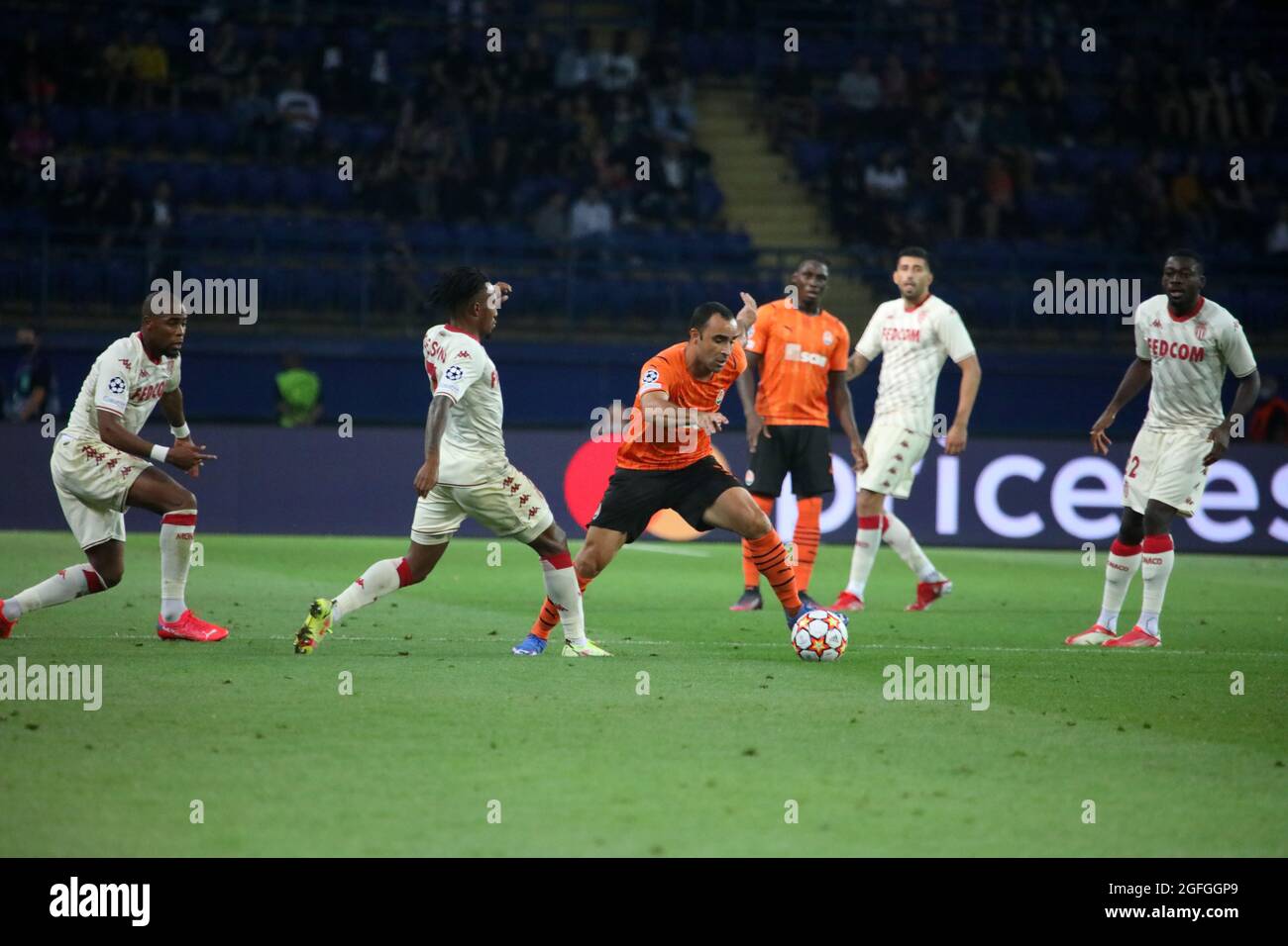 Kharkiv Ukraine August 24 21 Players Are Seen In Action During The 21 22 Uefa Champions League Play Off 2nd Leg Game Between Fc Shakhtar Donetsk And As Monaco Which Ended In Kharkiv Ukraine August 24 21 Players Are Seen In Action During The 21 22 Uefa Champions League Play Off 2nd Leg Game Between Fc Shakhtar Donetsk And As Monaco Which Ended In