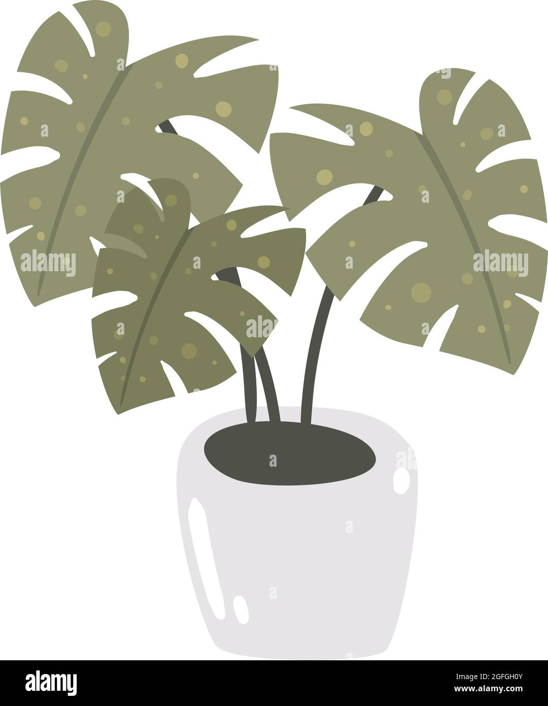 pot plant decoration isolated icon Stock Vector Image & Art - Alamy