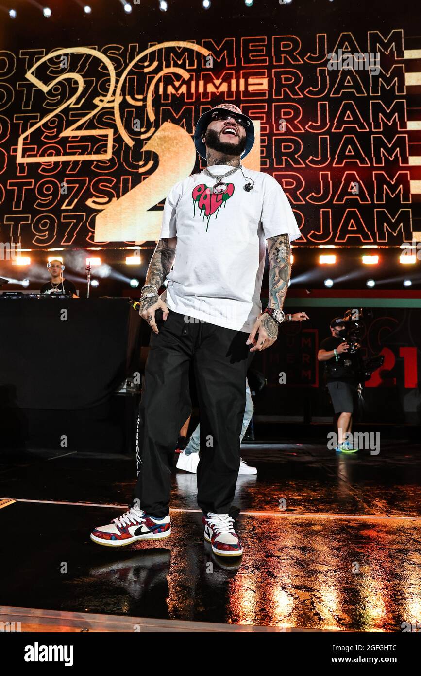 East Rutherford, New Jersey, USA. 22nd Aug, 2021. Farruko at Hot 97 Summer Jam 2021 at Met Life Stadium on August 22, 2021 in East Rutherford, New Jersey. Credit: Raymond Alston/Media Punch/Alamy Live News Stock Photo