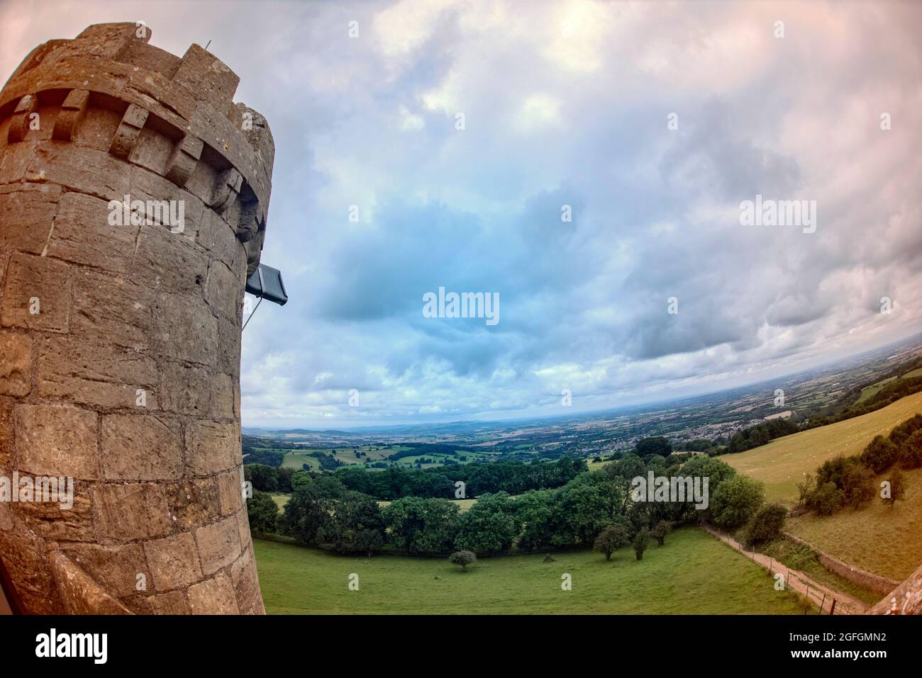 Broadway Tower View from the Top landscape views of the Cotswolds