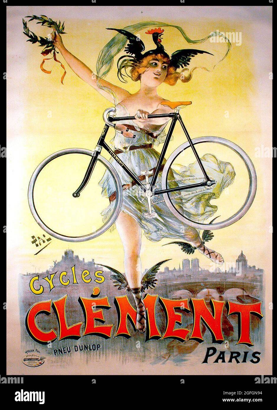 CléMENT VéLO/CYCLES Rdgd - POSTER HQ 40x60cm d'une AFFICHE