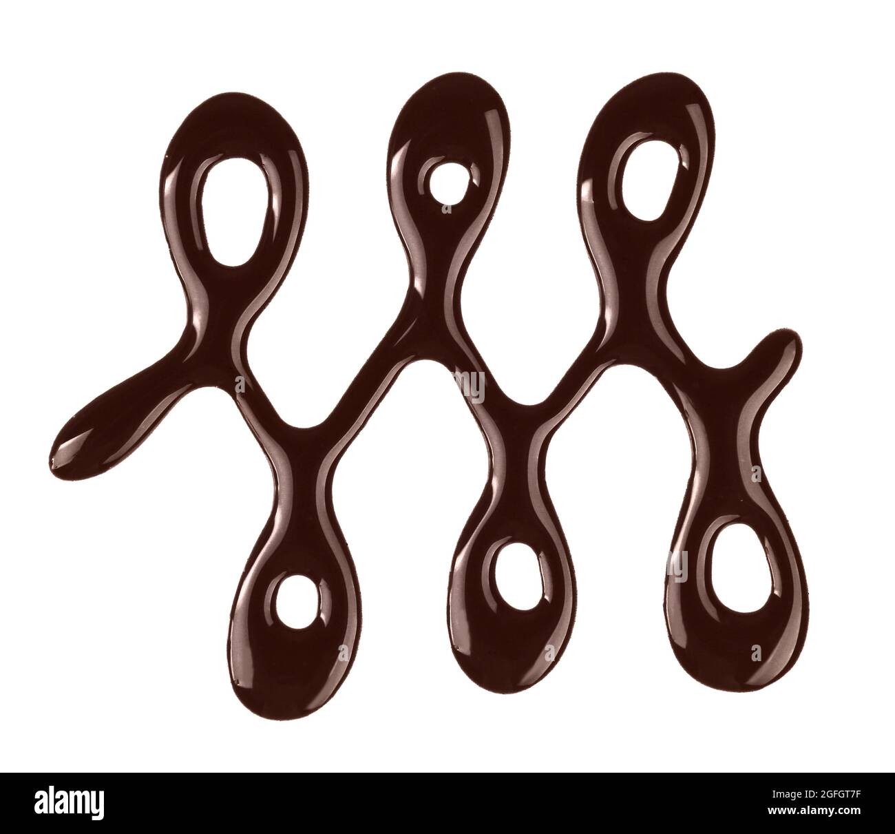 Drawn chocolate symbol on white background Stock Photo - Alamy