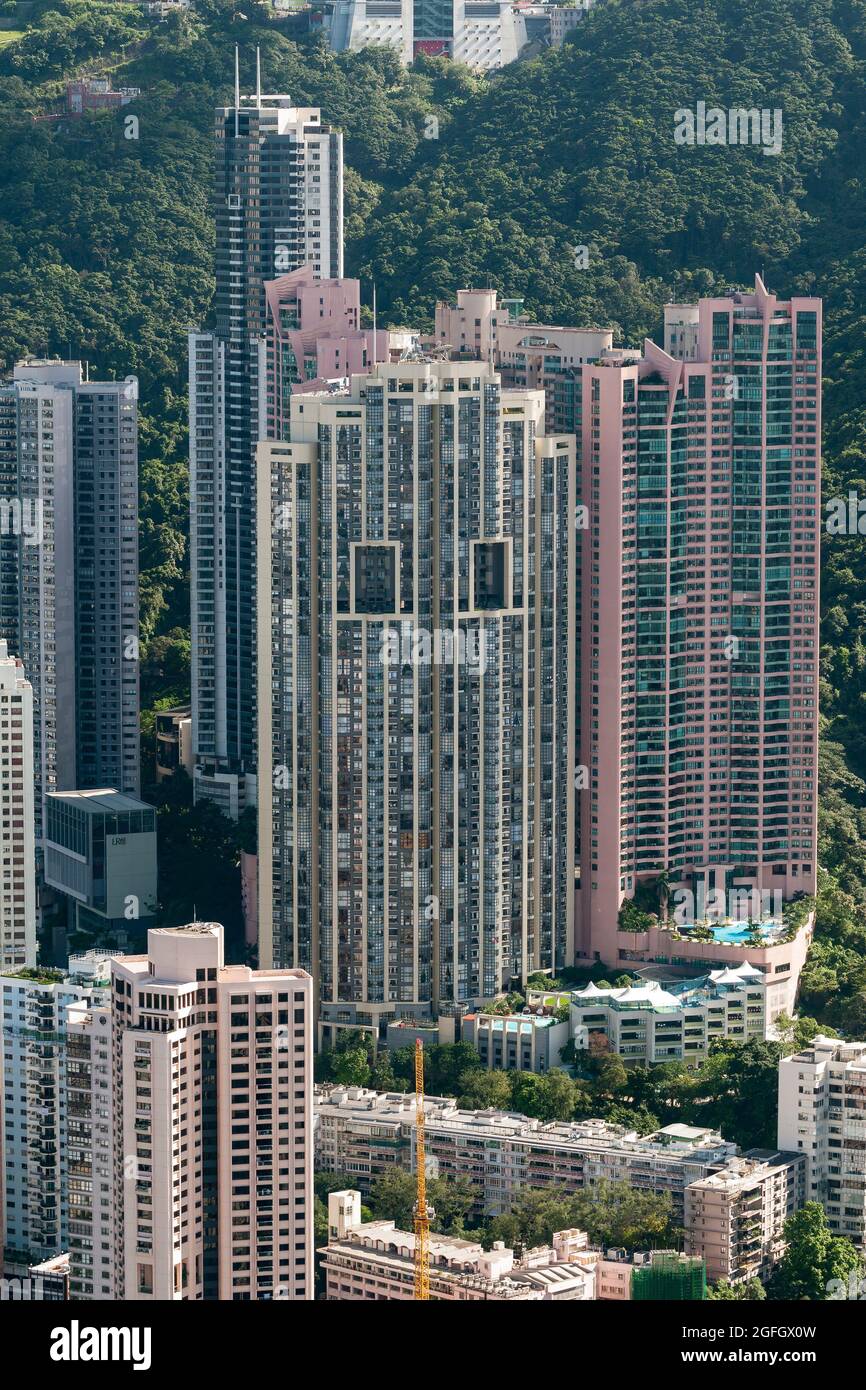 Exclusive luxury apartment developments on Old Peak Road in Midlevels