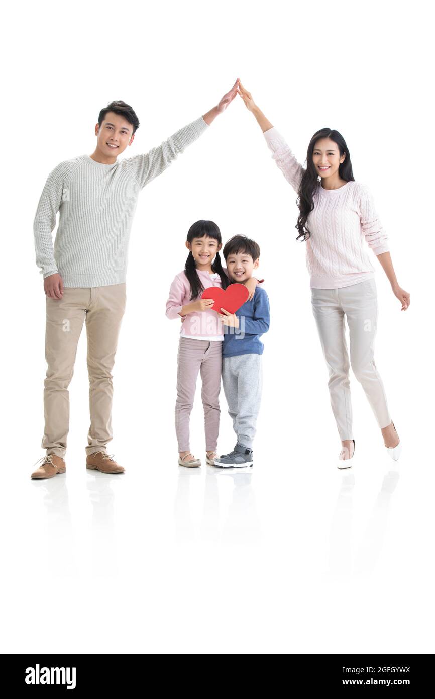 Happy young family Stock Photo - Alamy