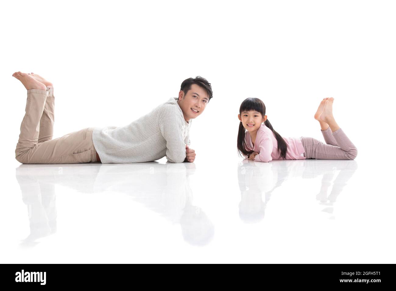 Happy father and daughter Stock Photo