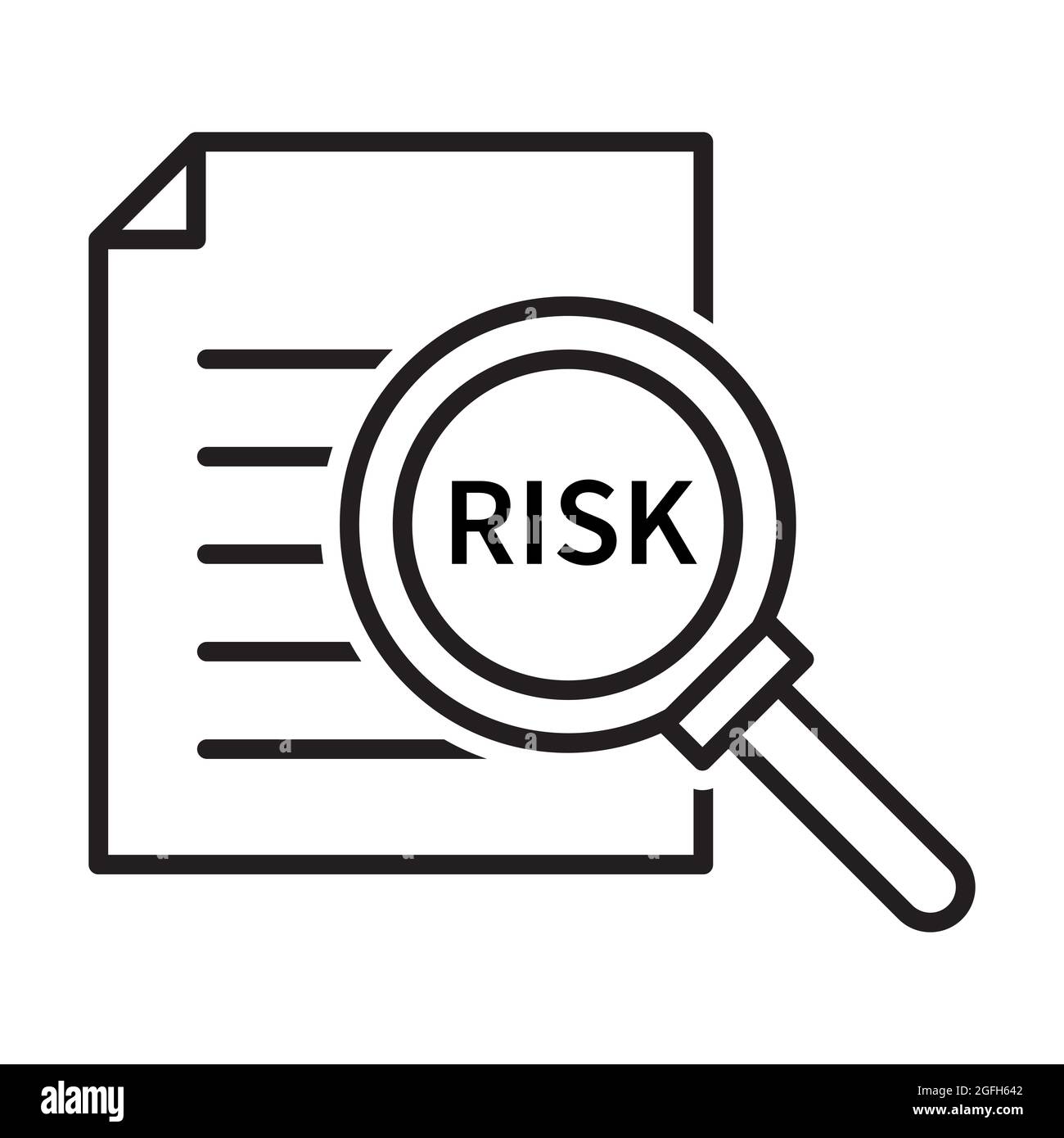 Risk assessment icon Cut Out Stock Images & Pictures - Alamy