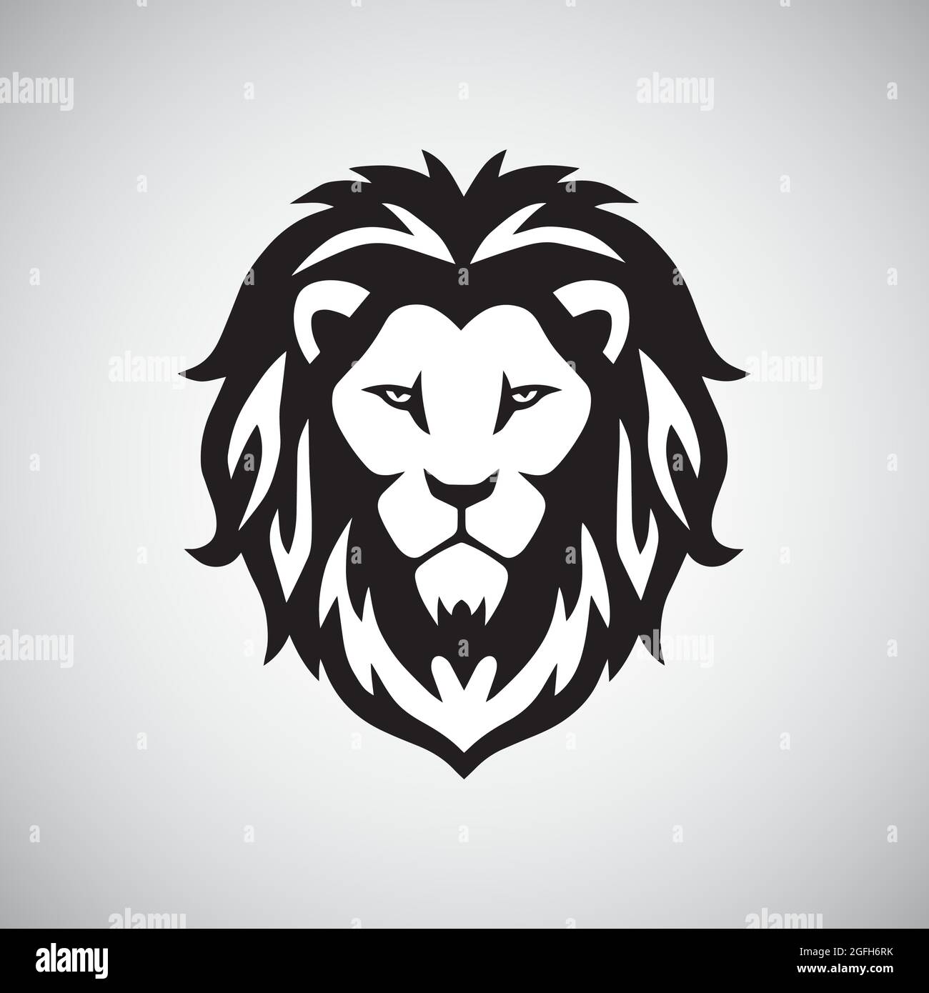 Lion Head Logo Vector Template Illustration Design Stock Vector Image