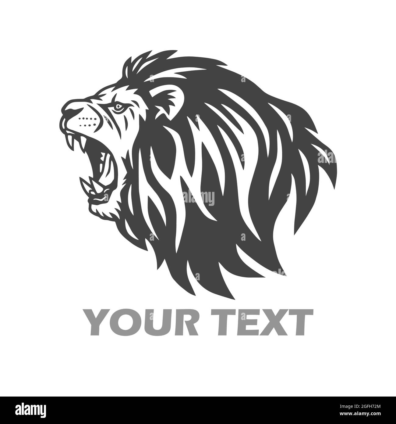 Angry Lion Vector Icon Logo Template Stock Vector Image & Art - Alamy