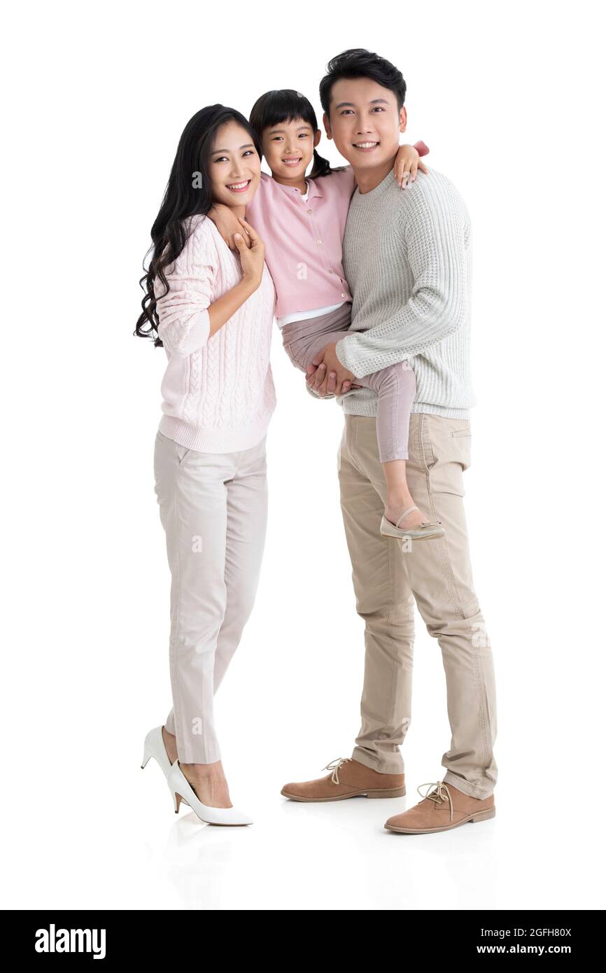 Happy young family Stock Photo - Alamy
