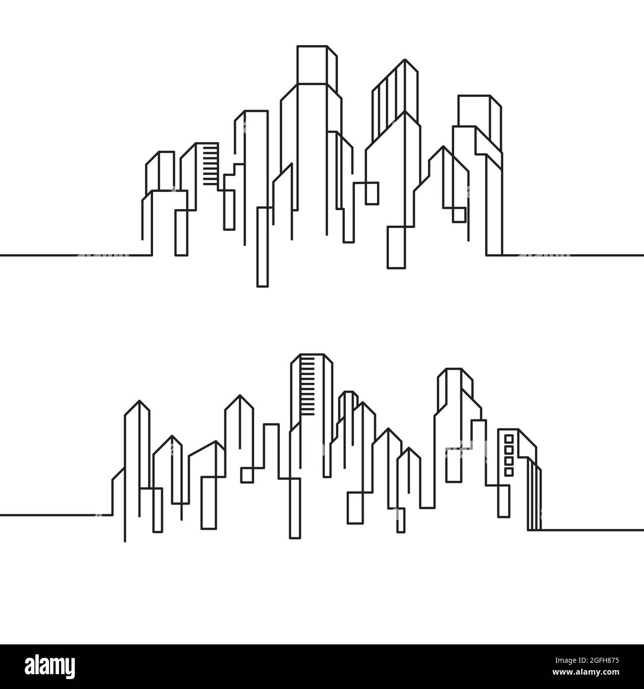 City Building Line art Vector icon design illustration Template Stock ...