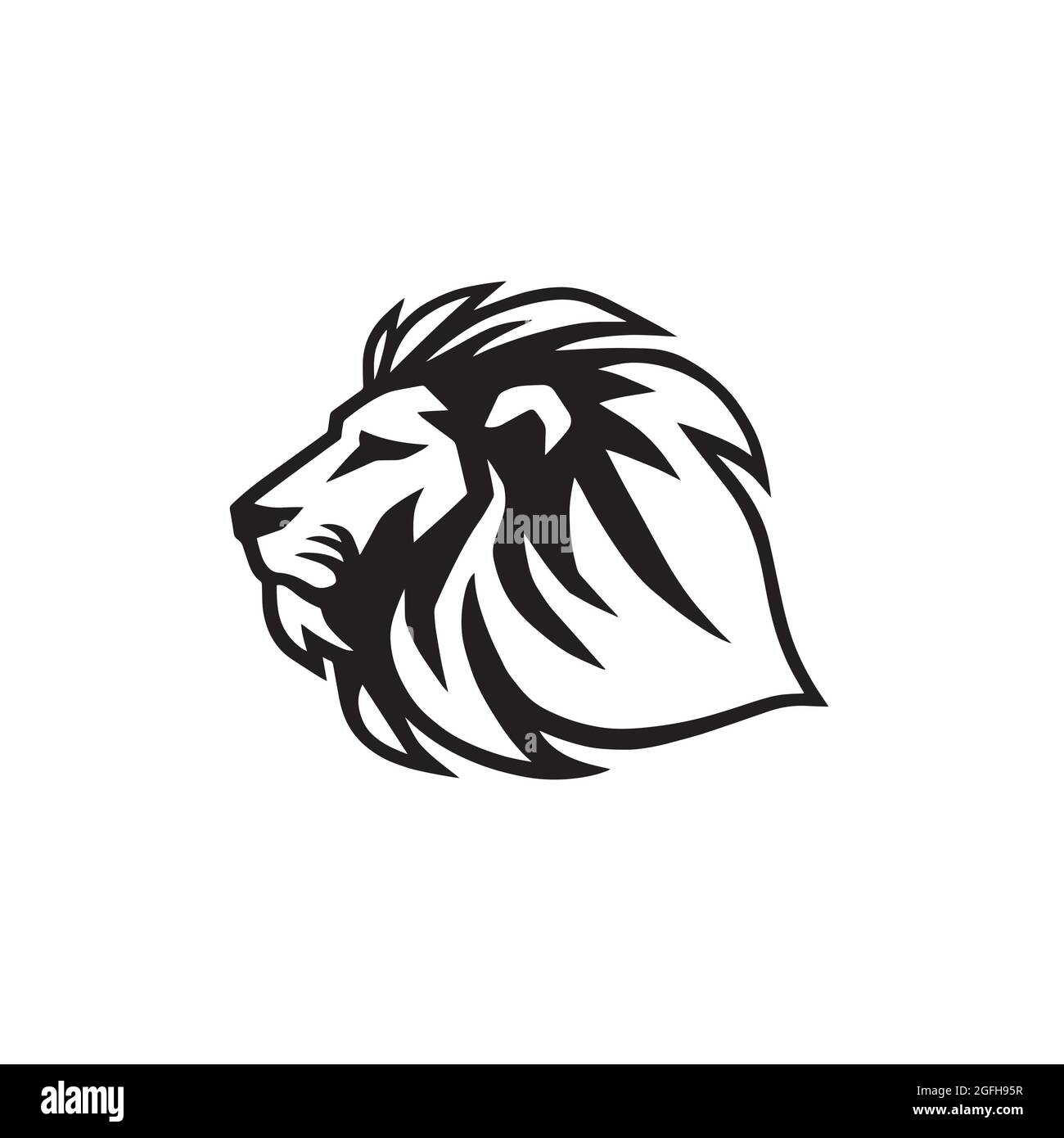Lion Head Vector Logo Template Stock Vector Image & Art - Alamy