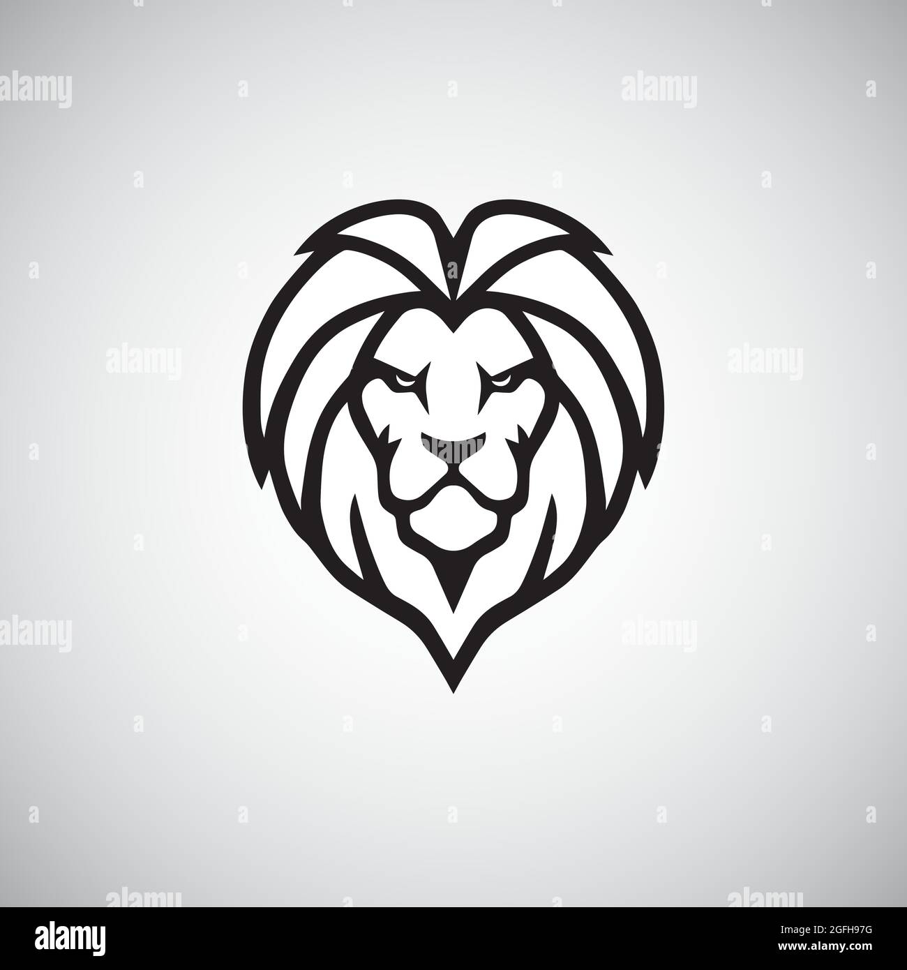 Lion Head Logo Simple Vector Stock Vector Image & Art Alamy