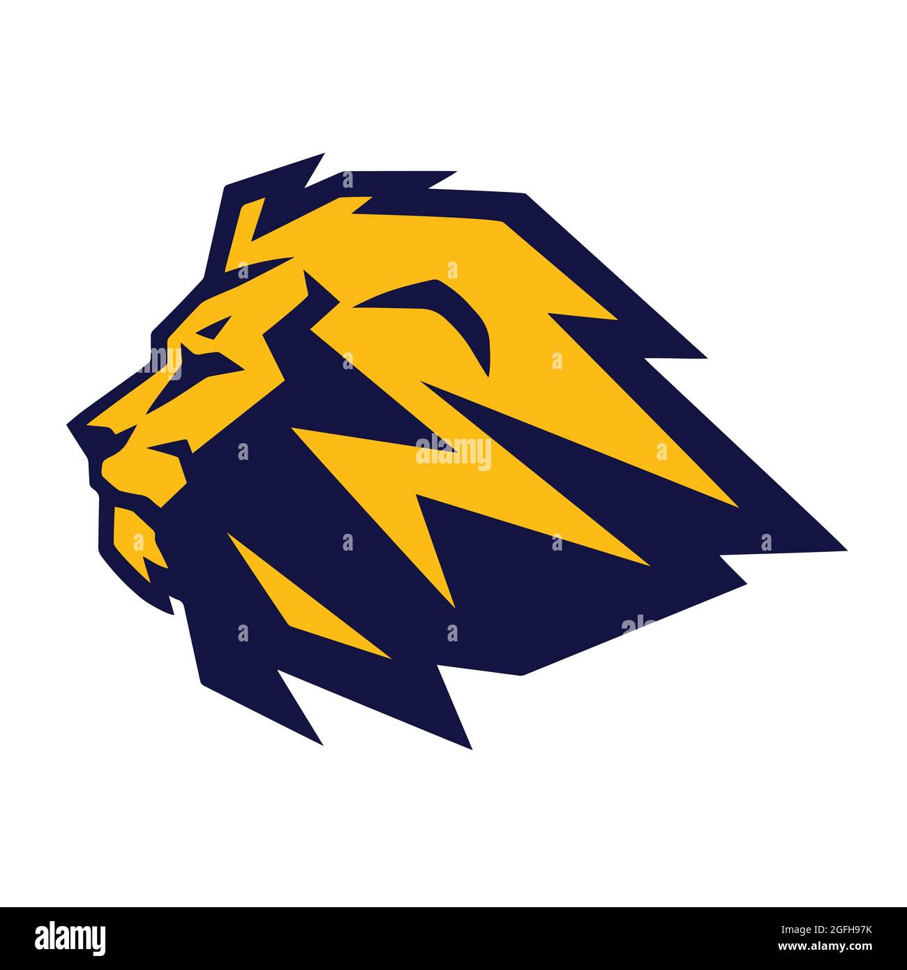Lion Head Logo Mascot Stock Vector Image & Art - Alamy