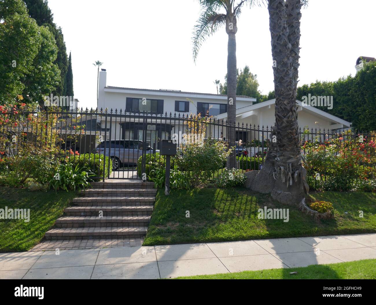 Beverly Hills, California, USA 24th August 2021 A general view of atmosphere of Studio Executive Hans Kolbig's Former home/house at 633 N. Foothill Road on August 24, 2021 in Beverly Hills, California, USA. Photo by Barry King/Alamy Stock Photo Stock Photo