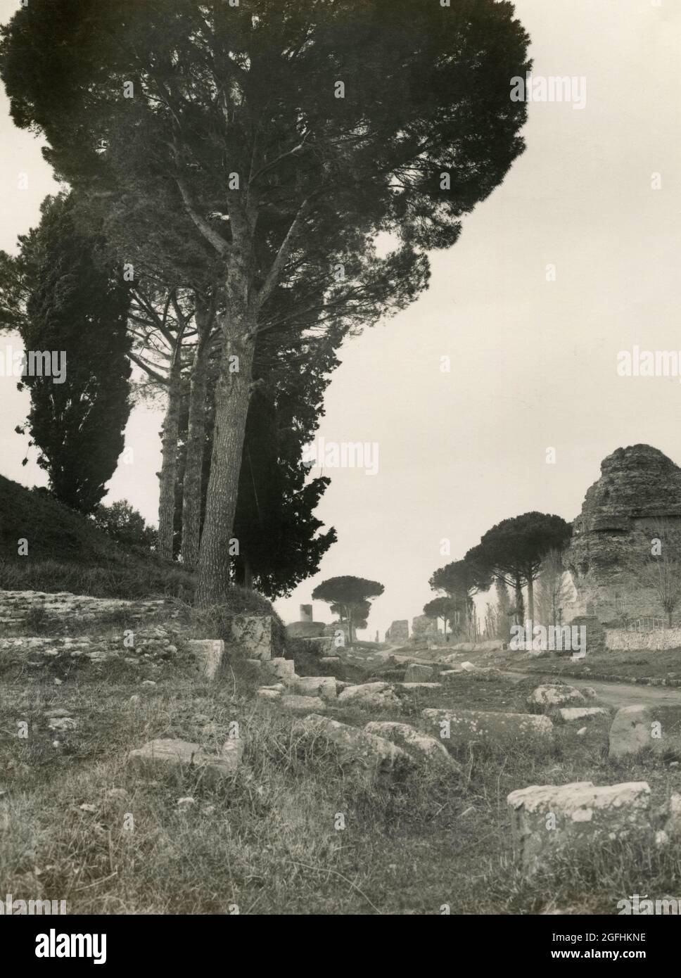 Via Appia Antica, Rome, Italy 1920s Stock Photo
